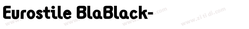 Eurostile BlaBlack字体转换 Eurostile BlaBlack字体转换